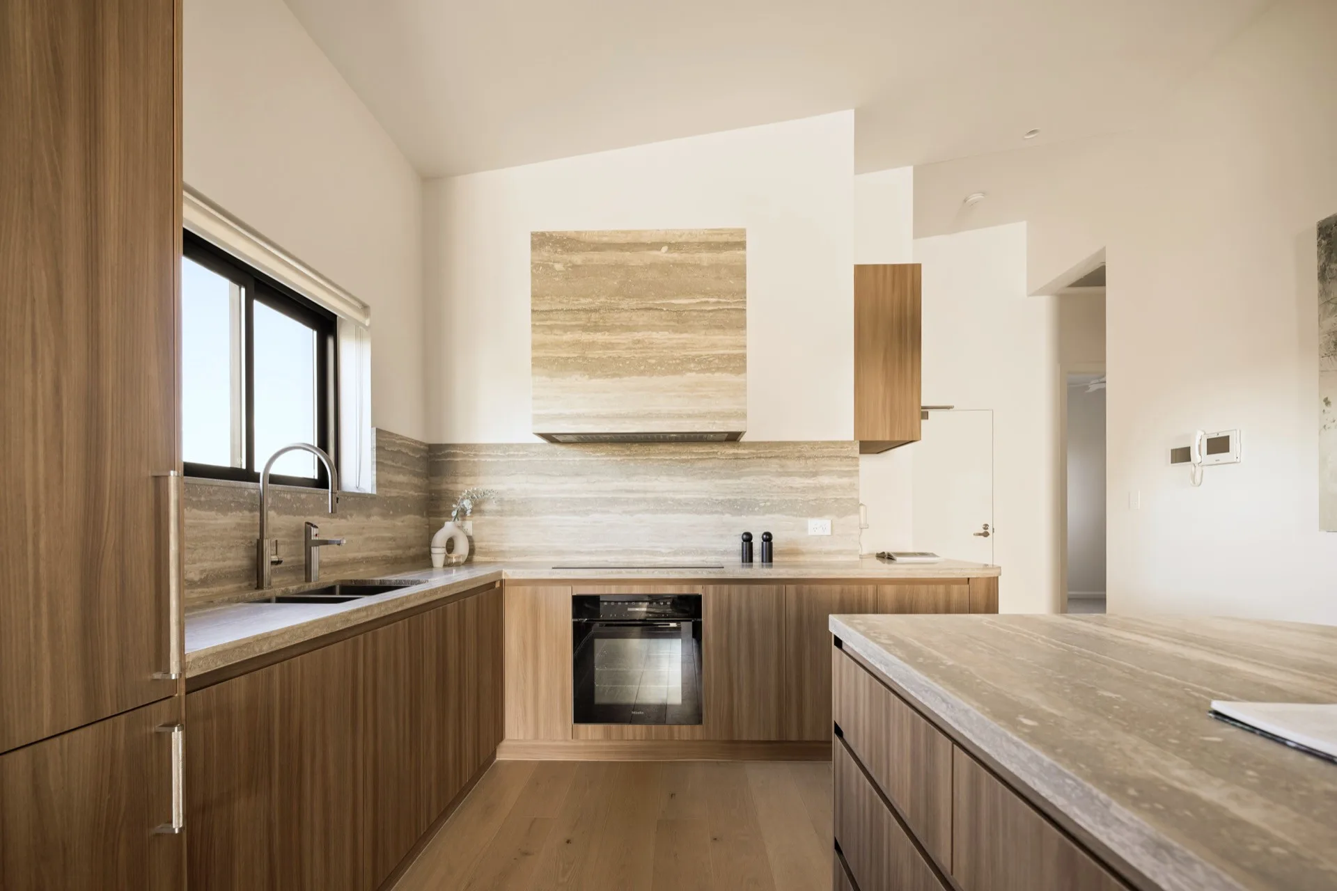 Miele oven, set into the tall joinery